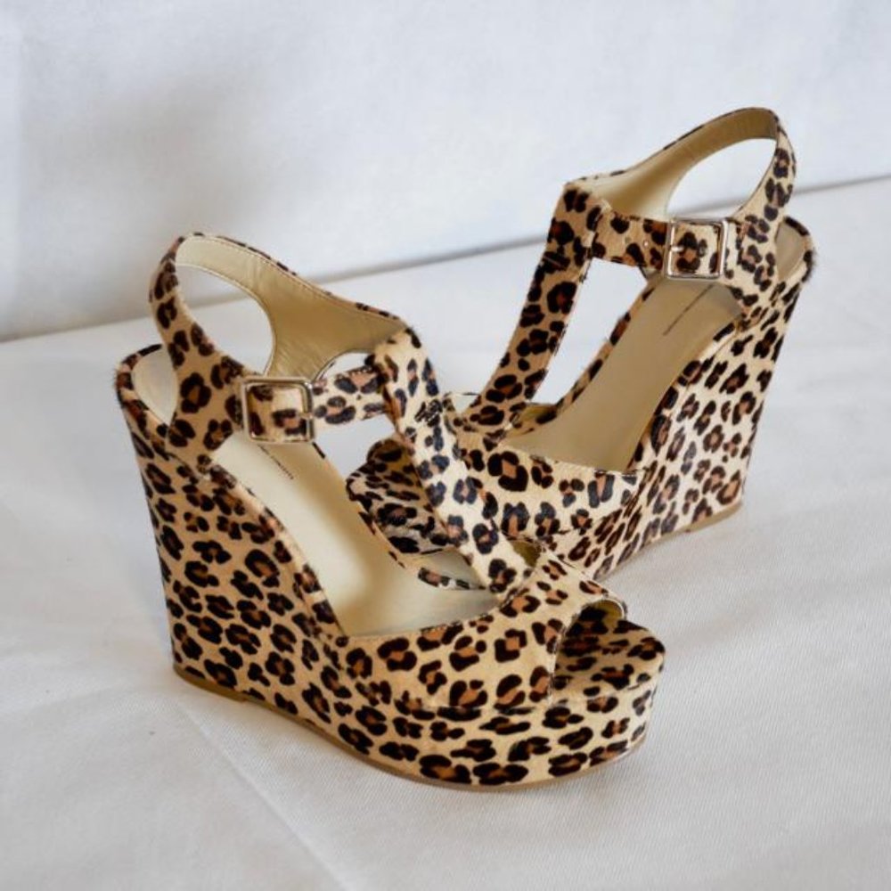 Leopard Wedges